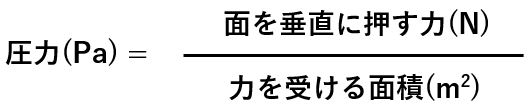 圧力の公式
