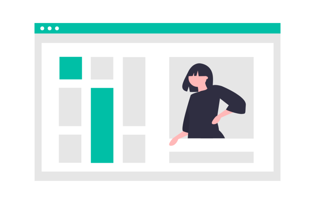 自分を知ろうとする生徒のイメージイラスト