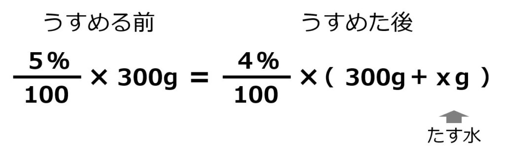 詳しく 中学数学 一次方程式の利用 文章題 割合 濃度の問題 を解説