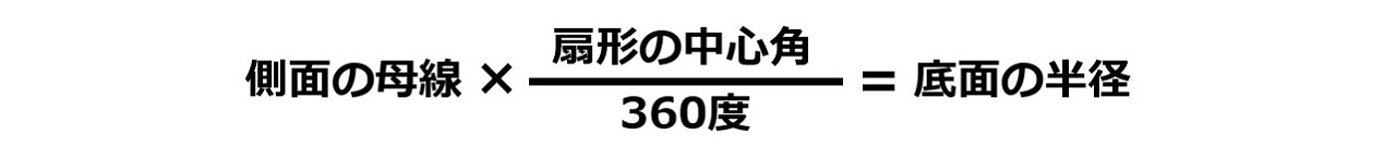 個別指導塾 新潟市 スクールNOBINOBI 中学 数学 図形 立体 円錐 側面弧 底面円周 長さ 等しい 計算式 まとめ2