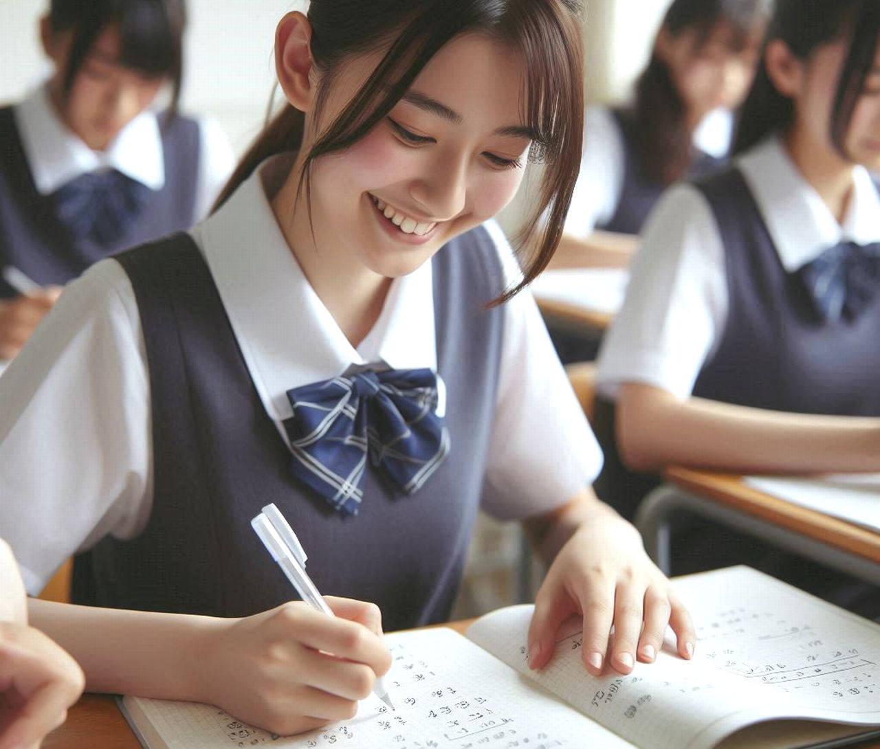 個別指導塾 新潟市 中央区 NOBINOBI 中学校 数学 連立方程式 式 立て方 理解 笑顔 中学生 イメージ 画像